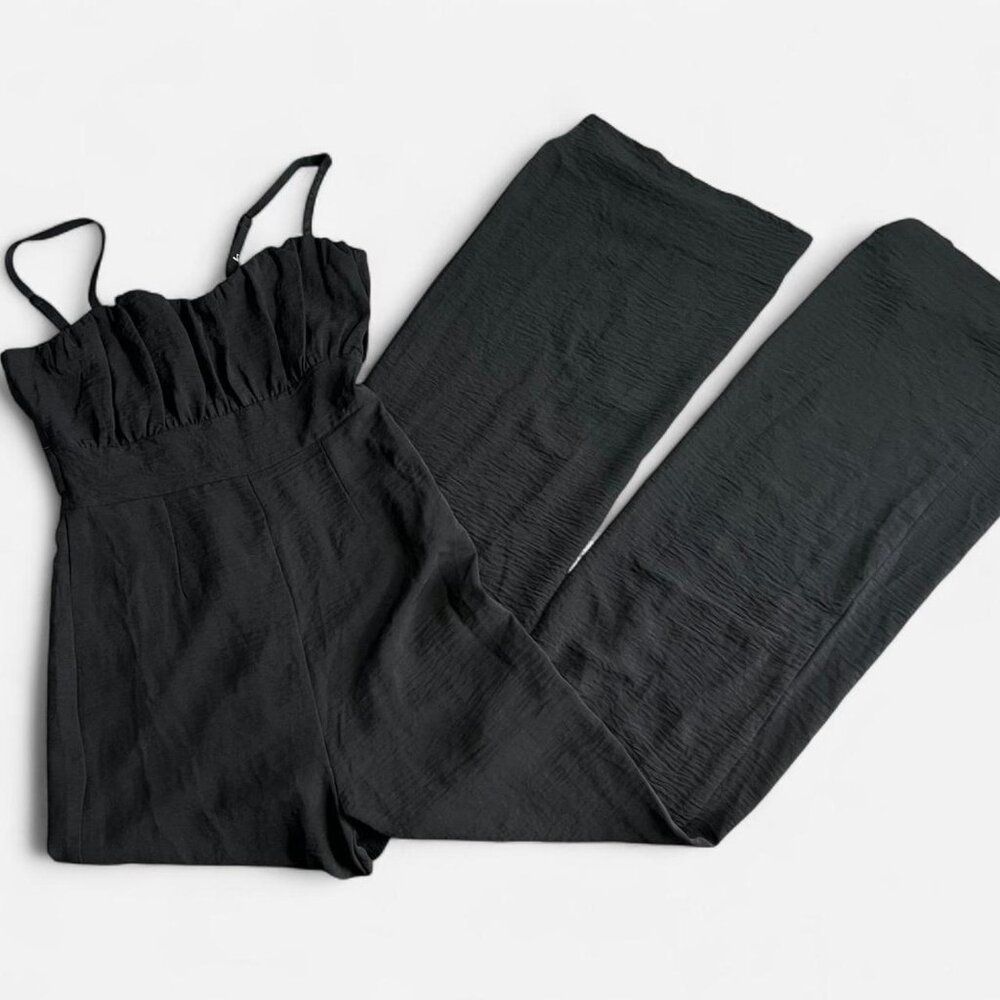 Francesca’s Emma Ruched Bust Jumpsuit